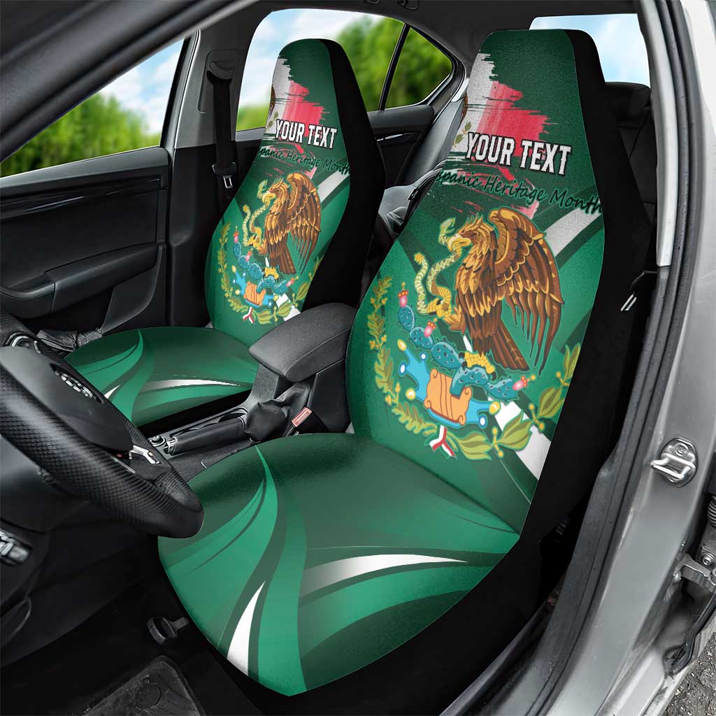 Mexico Hispanic Heritage Personalized Car Seat Cover With Aguila Mexicana LT9 - Wonder Print Shop