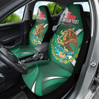 Mexico Hispanic Heritage Personalized Car Seat Cover With Aguila Mexicana LT9 - Wonder Print Shop