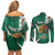 Mexico Hispanic Heritage Personalized Couples Matching Off Shoulder Short Dress and Long Sleeve Button Shirt With Aguila Mexicana LT9 - Wonder Print Shop