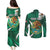 Mexico Hispanic Heritage Personalized Couples Matching Puletasi and Long Sleeve Button Shirt With Aguila Mexicana LT9 - Wonder Print Shop