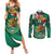 Mexico Hispanic Heritage Personalized Couples Matching Summer Maxi Dress and Long Sleeve Button Shirt With Aguila Mexicana LT9 - Wonder Print Shop