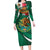 Mexico Hispanic Heritage Personalized Family Matching Long Sleeve Bodycon Dress and Hawaiian Shirt With Aguila Mexicana LT9 - Wonder Print Shop