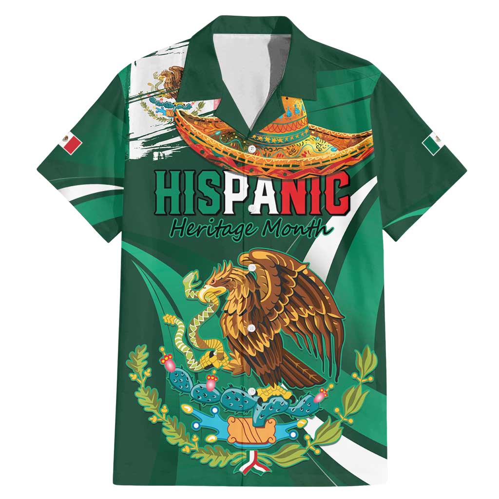 Mexico Hispanic Heritage Personalized Family Matching Mermaid Dress and Hawaiian Shirt With Aguila Mexicana LT9 - Wonder Print Shop