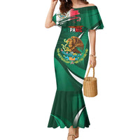 Mexico Hispanic Heritage Personalized Family Matching Mermaid Dress and Hawaiian Shirt With Aguila Mexicana LT9 - Wonder Print Shop