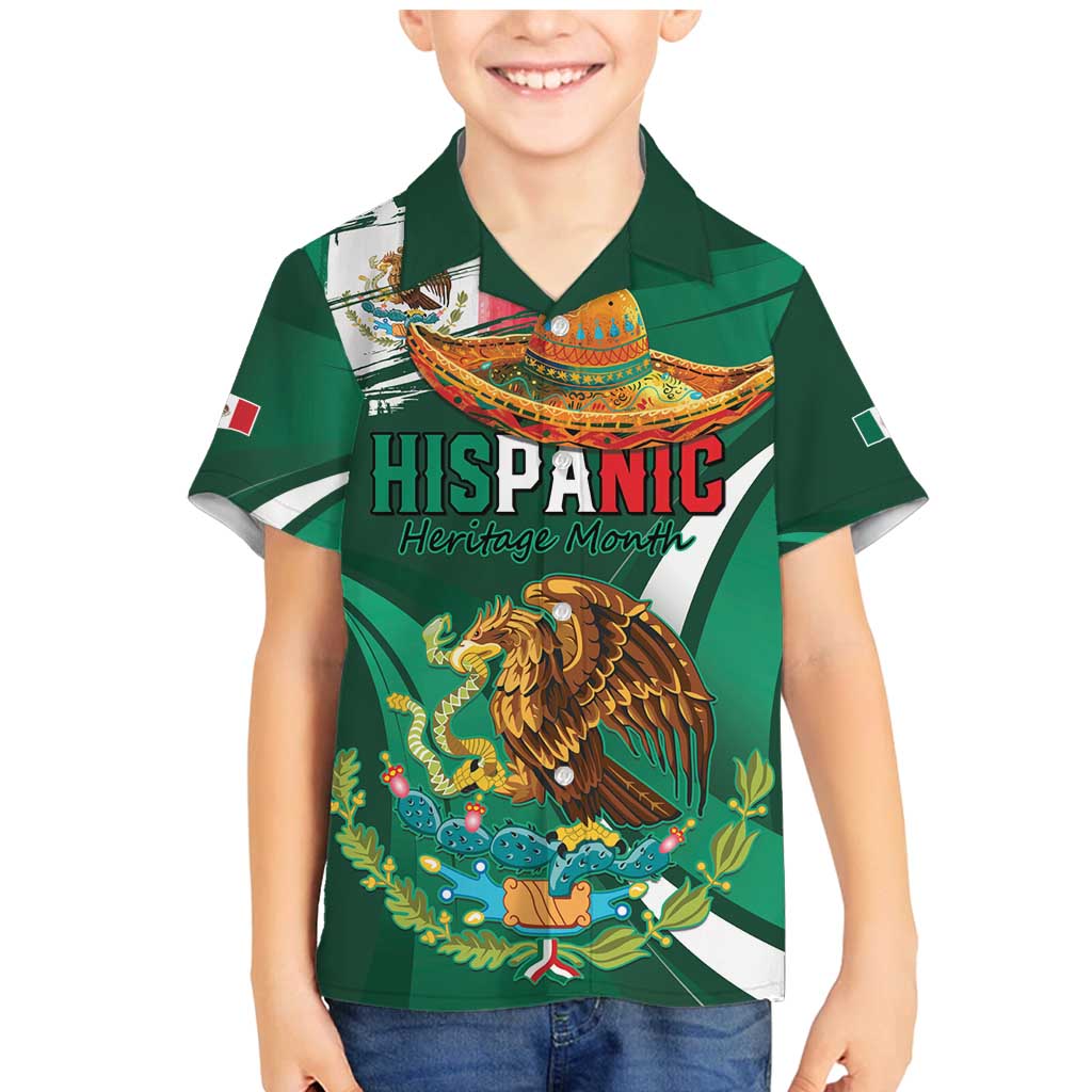 Mexico Hispanic Heritage Personalized Family Matching Mermaid Dress and Hawaiian Shirt With Aguila Mexicana LT9 - Wonder Print Shop