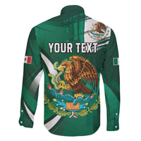 Mexico Hispanic Heritage Personalized Family Matching Off The Shoulder Long Sleeve Dress and Hawaiian Shirt With Aguila Mexicana - Wonder Print Shop