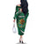 Mexico Hispanic Heritage Personalized Family Matching Off The Shoulder Long Sleeve Dress and Hawaiian Shirt With Aguila Mexicana - Wonder Print Shop