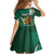 Mexico Hispanic Heritage Personalized Family Matching Off Shoulder Short Dress and Hawaiian Shirt With Aguila Mexicana LT9 - Wonder Print Shop