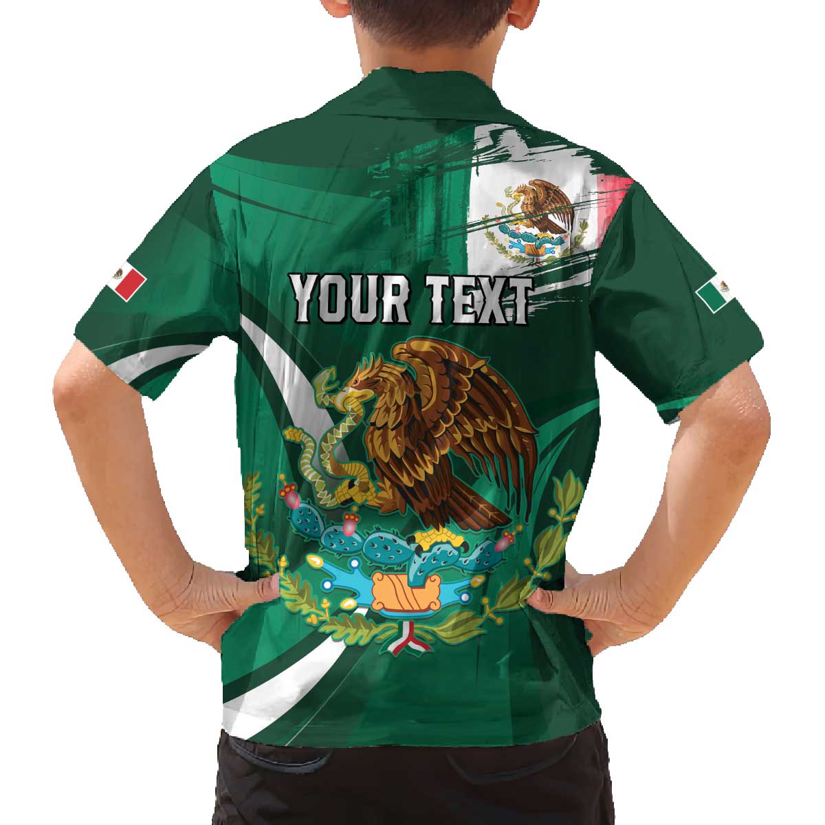 Mexico Hispanic Heritage Personalized Family Matching Puletasi and Hawaiian Shirt With Aguila Mexicana - Wonder Print Shop