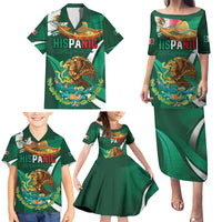 Mexico Hispanic Heritage Personalized Family Matching Puletasi and Hawaiian Shirt With Aguila Mexicana - Wonder Print Shop