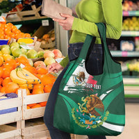Mexico Hispanic Heritage Personalized Grocery Bag With Aguila Mexicana
