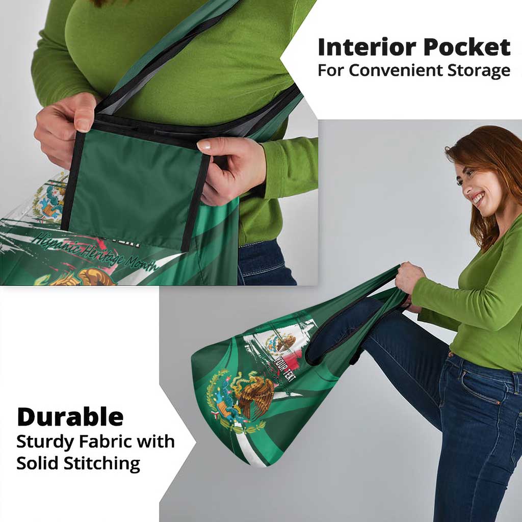 Mexico Hispanic Heritage Personalized Grocery Bag With Aguila Mexicana