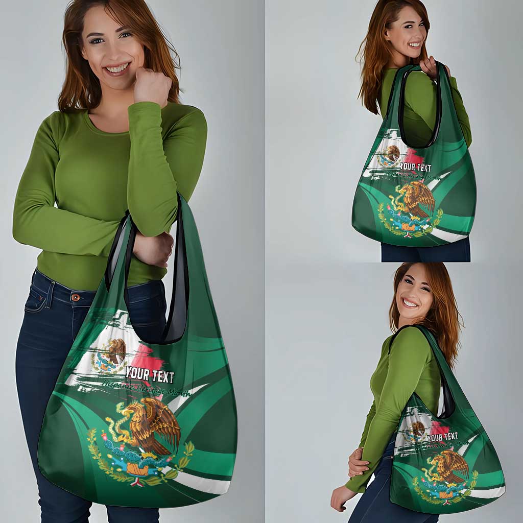 Mexico Hispanic Heritage Personalized Grocery Bag With Aguila Mexicana