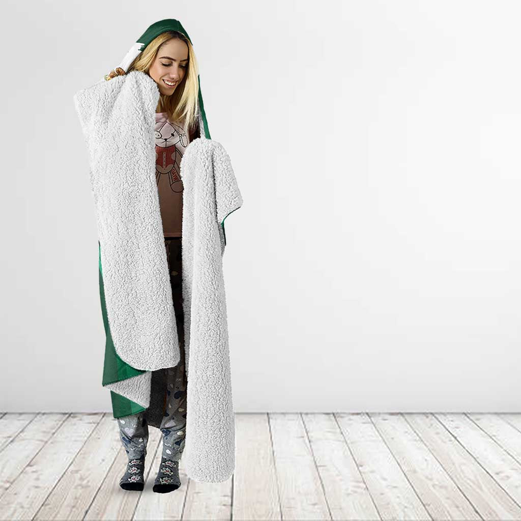 Mexico Hispanic Heritage Personalized Hooded Blanket With Aguila Mexicana