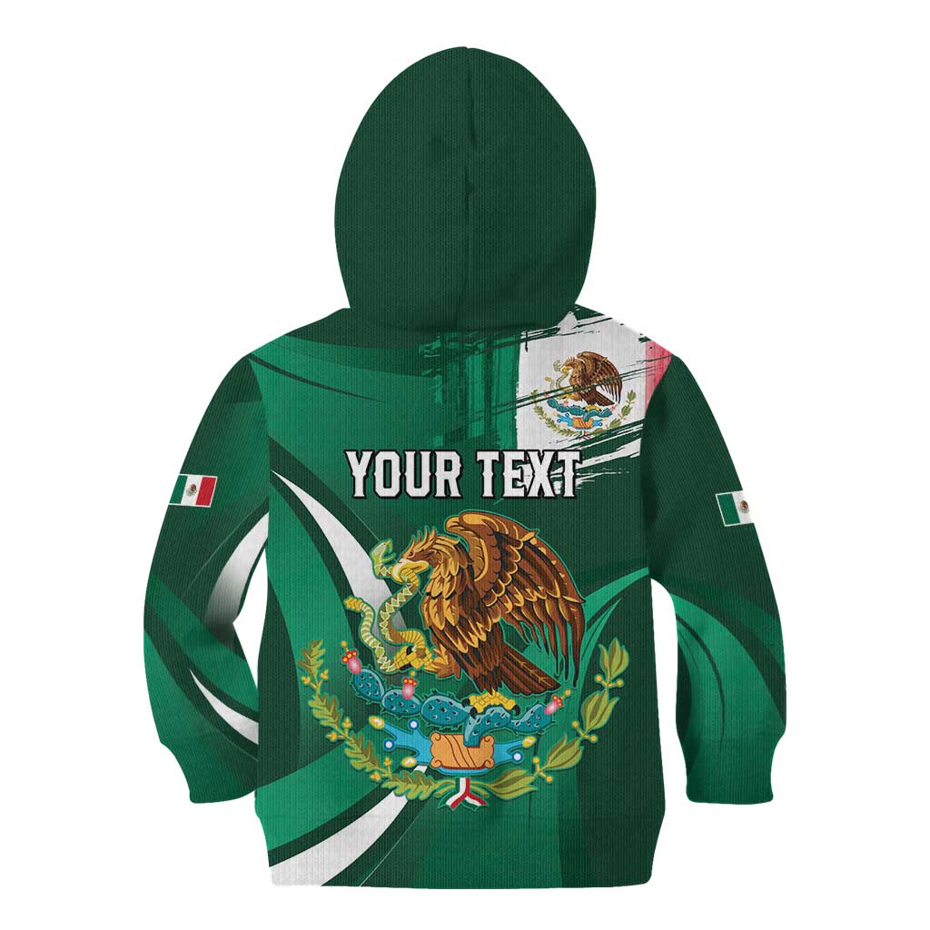 Mexico Hispanic Heritage Personalized Kid Hoodie With Aguila Mexicana - Wonder Print Shop