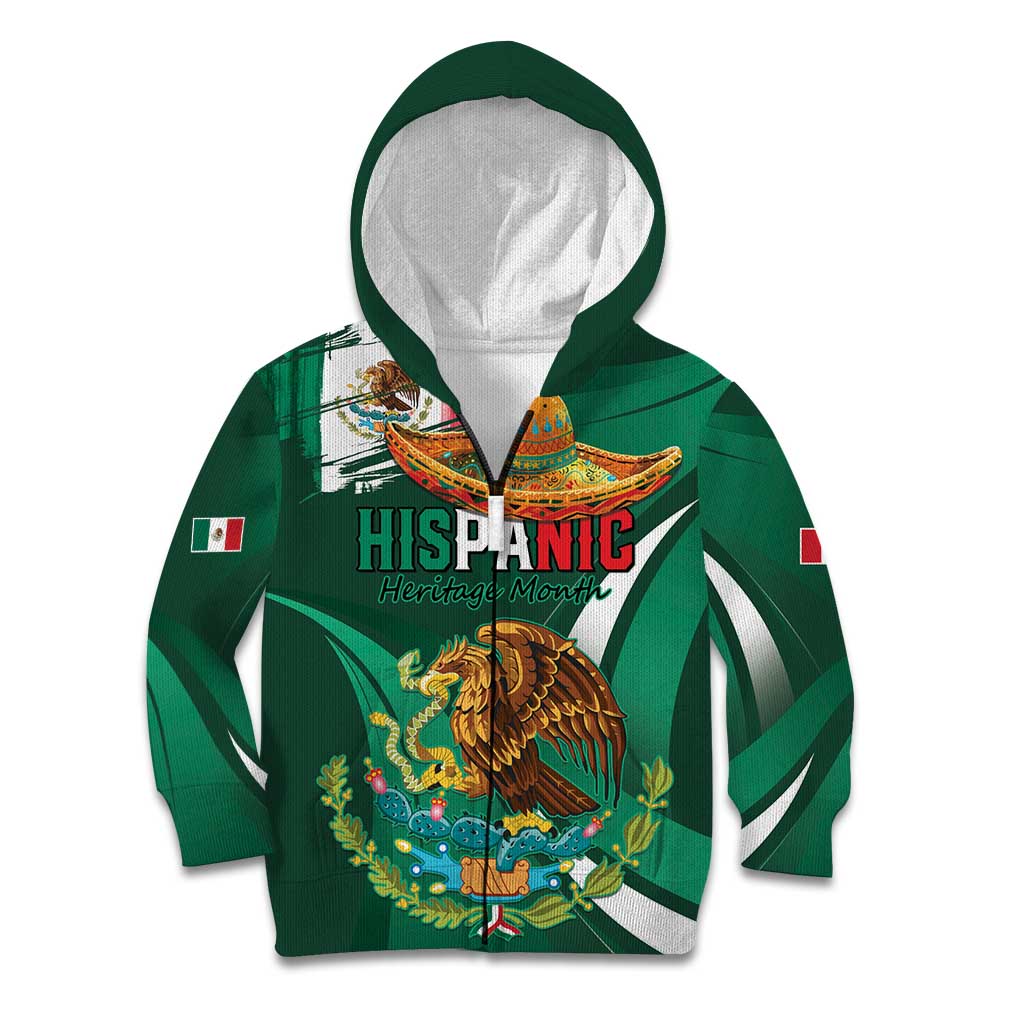 Mexico Hispanic Heritage Personalized Kid Hoodie With Aguila Mexicana - Wonder Print Shop
