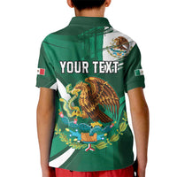 Mexico Hispanic Heritage Personalized Kid Polo Shirt With Aguila Mexicana - Wonder Print Shop