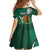Mexico Hispanic Heritage Personalized Kid Short Sleeve Dress With Aguila Mexicana - Wonder Print Shop