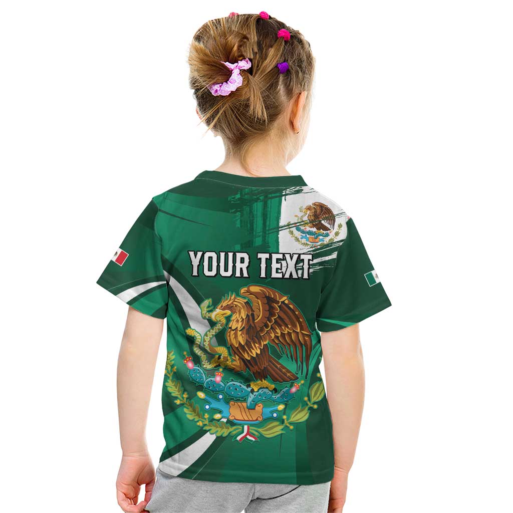Mexico Hispanic Heritage Personalized Kid T Shirt With Aguila Mexicana - Wonder Print Shop