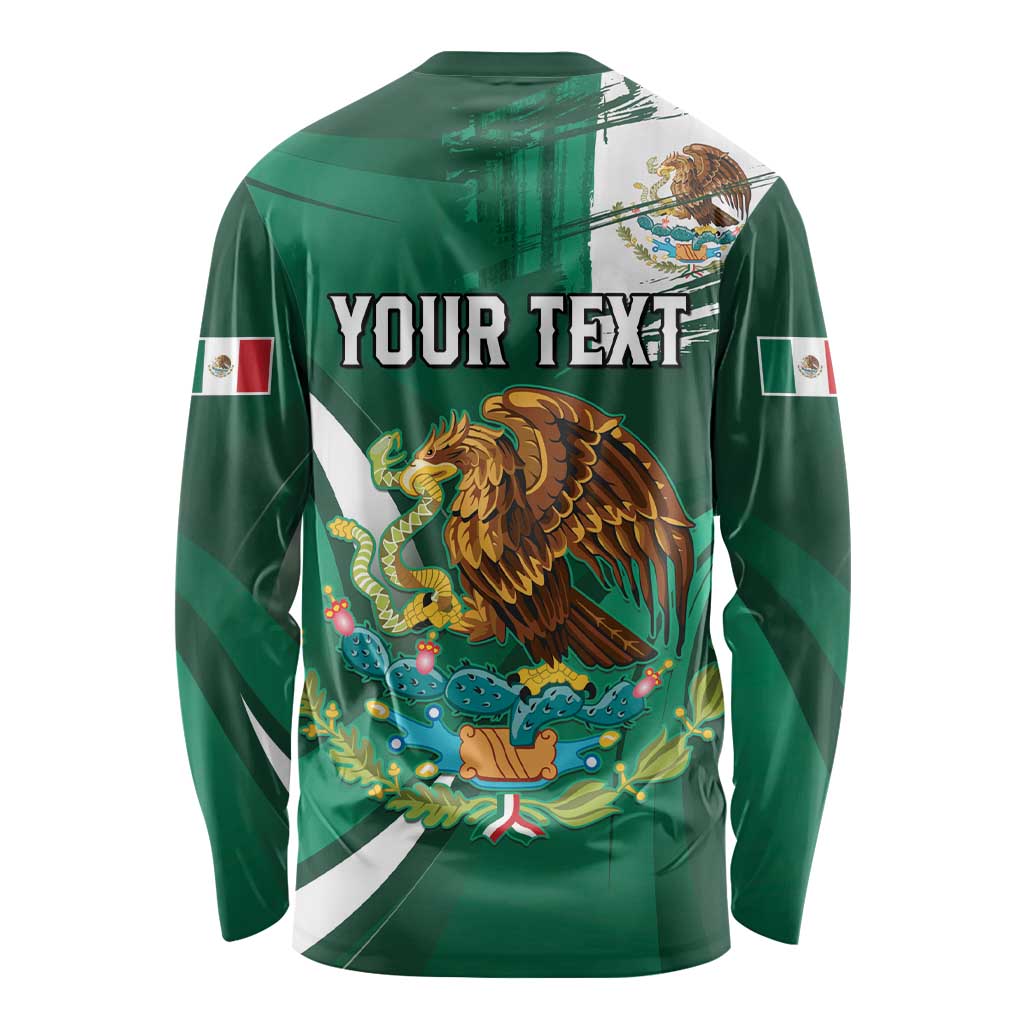 Mexico Hispanic Heritage Personalized Long Sleeve Shirt With Aguila Mexicana - Wonder Print Shop