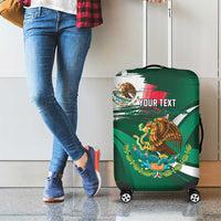 Mexico Hispanic Heritage Personalized Luggage Cover With Aguila Mexicana - Wonder Print Shop