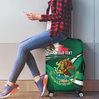 Mexico Hispanic Heritage Personalized Luggage Cover With Aguila Mexicana - Wonder Print Shop