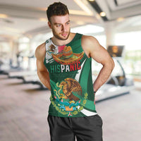 Mexico Hispanic Heritage Personalized Men Tank Top With Aguila Mexicana - Wonder Print Shop