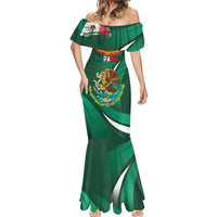 Mexico Hispanic Heritage Personalized Mermaid Dress With Aguila Mexicana - Wonder Print Shop