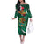 Mexico Hispanic Heritage Personalized Off The Shoulder Long Sleeve Dress With Aguila Mexicana - Wonder Print Shop