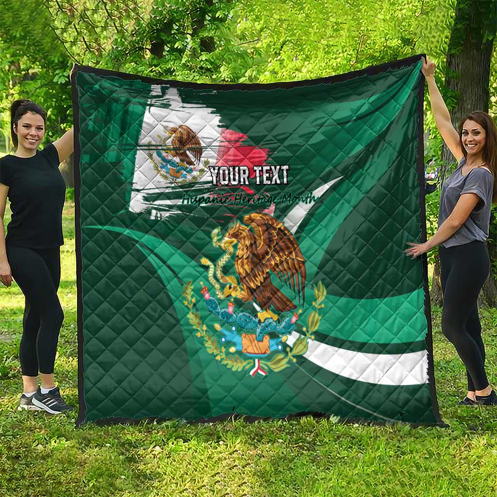 Mexico Hispanic Heritage Personalized Quilt With Aguila Mexicana - Wonder Print Shop