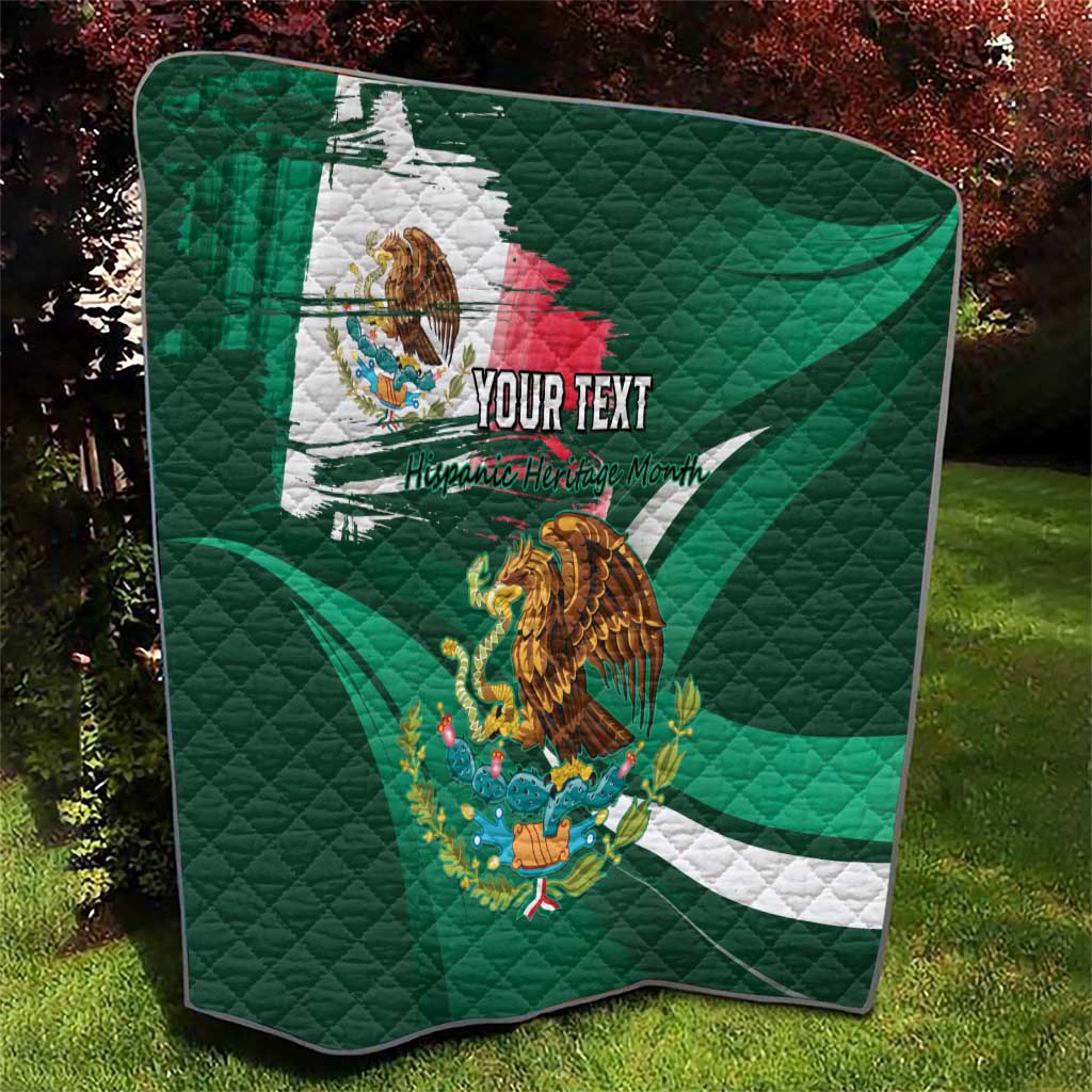 Mexico Hispanic Heritage Personalized Quilt With Aguila Mexicana - Wonder Print Shop