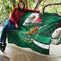 Mexico Hispanic Heritage Personalized Quilt With Aguila Mexicana - Wonder Print Shop