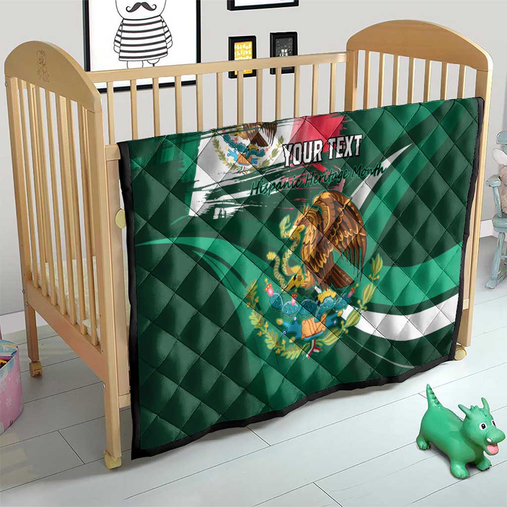 Mexico Hispanic Heritage Personalized Quilt With Aguila Mexicana - Wonder Print Shop