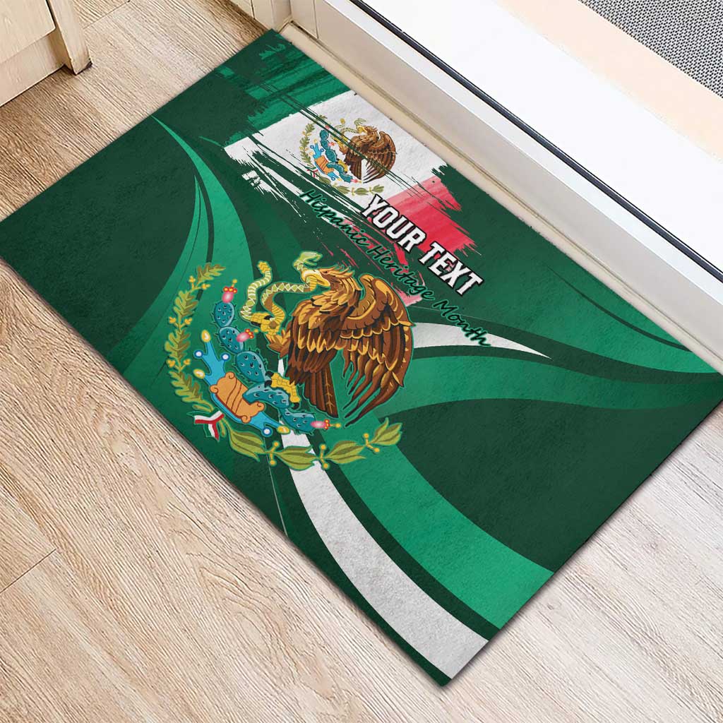 Mexico Hispanic Heritage Personalized Rubber Doormat With Aguila Mexicana - Wonder Print Shop