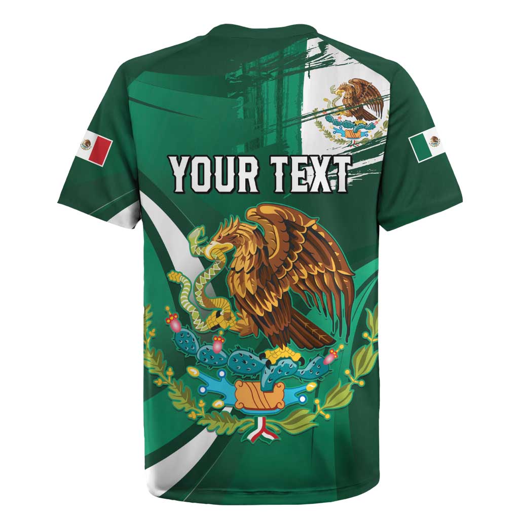 Mexico Hispanic Heritage Personalized Rugby Jersey With Aguila Mexicana - Wonder Print Shop
