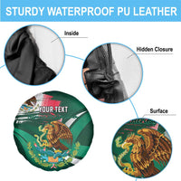 Mexico Hispanic Heritage Personalized Spare Tire Cover With Aguila Mexicana - Wonder Print Shop