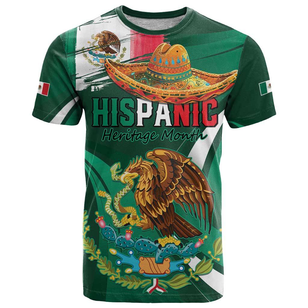 Mexico Hispanic Heritage Personalized T Shirt With Aguila Mexicana - Wonder Print Shop
