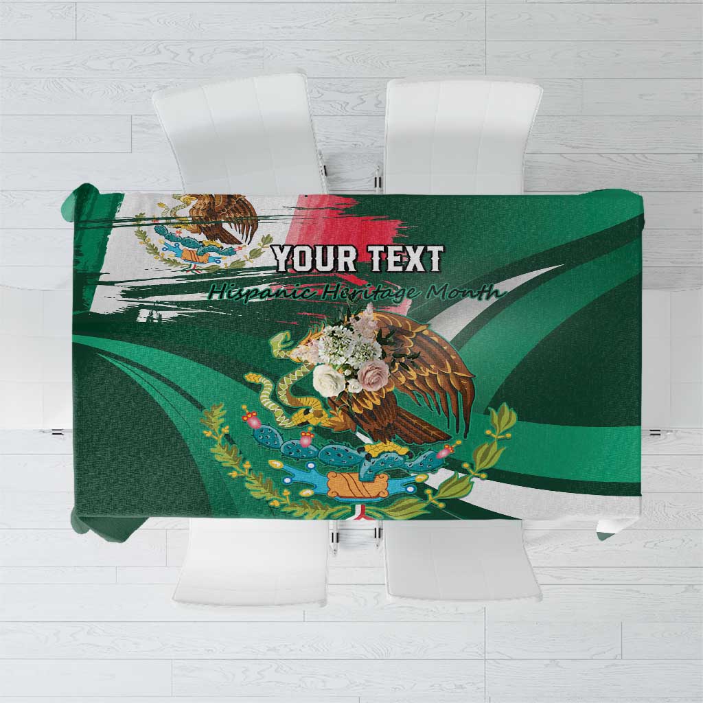 Mexico Hispanic Heritage Personalized Tablecloth With Aguila Mexicana - Wonder Print Shop