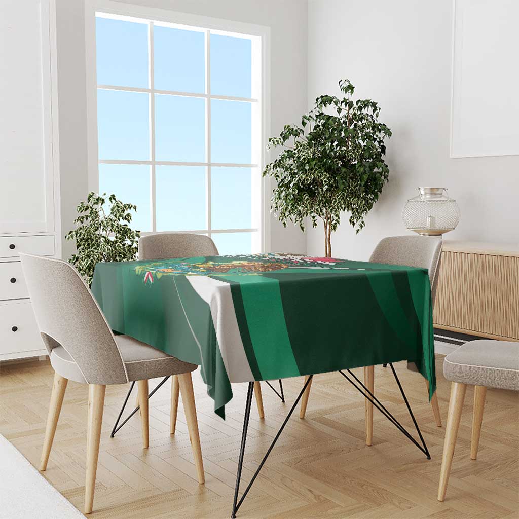 Mexico Hispanic Heritage Personalized Tablecloth With Aguila Mexicana - Wonder Print Shop