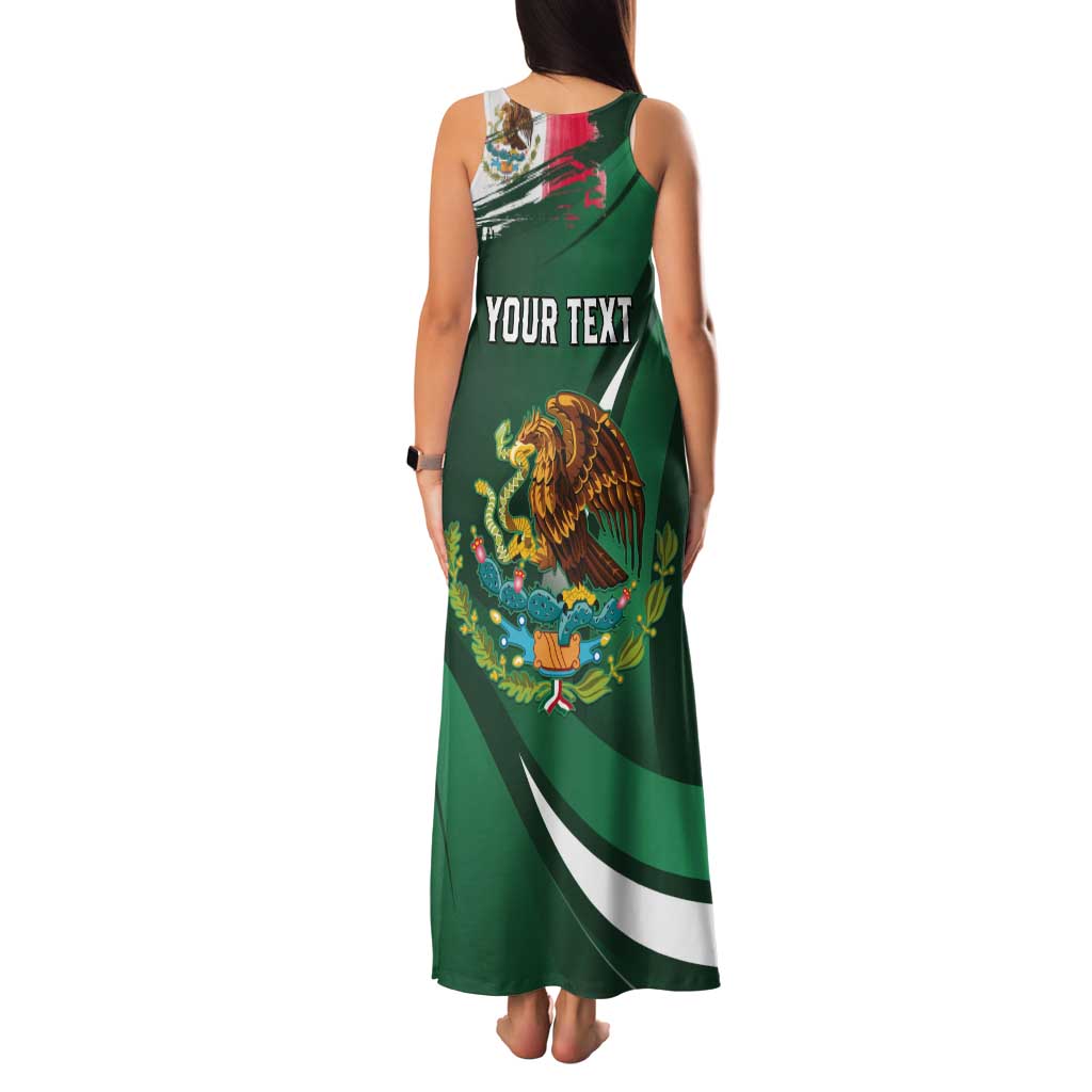 Mexico Hispanic Heritage Personalized Tank Maxi Dress With Aguila Mexicana - Wonder Print Shop