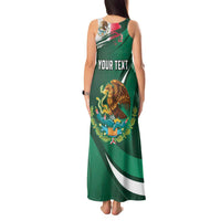 Mexico Hispanic Heritage Personalized Tank Maxi Dress With Aguila Mexicana - Wonder Print Shop