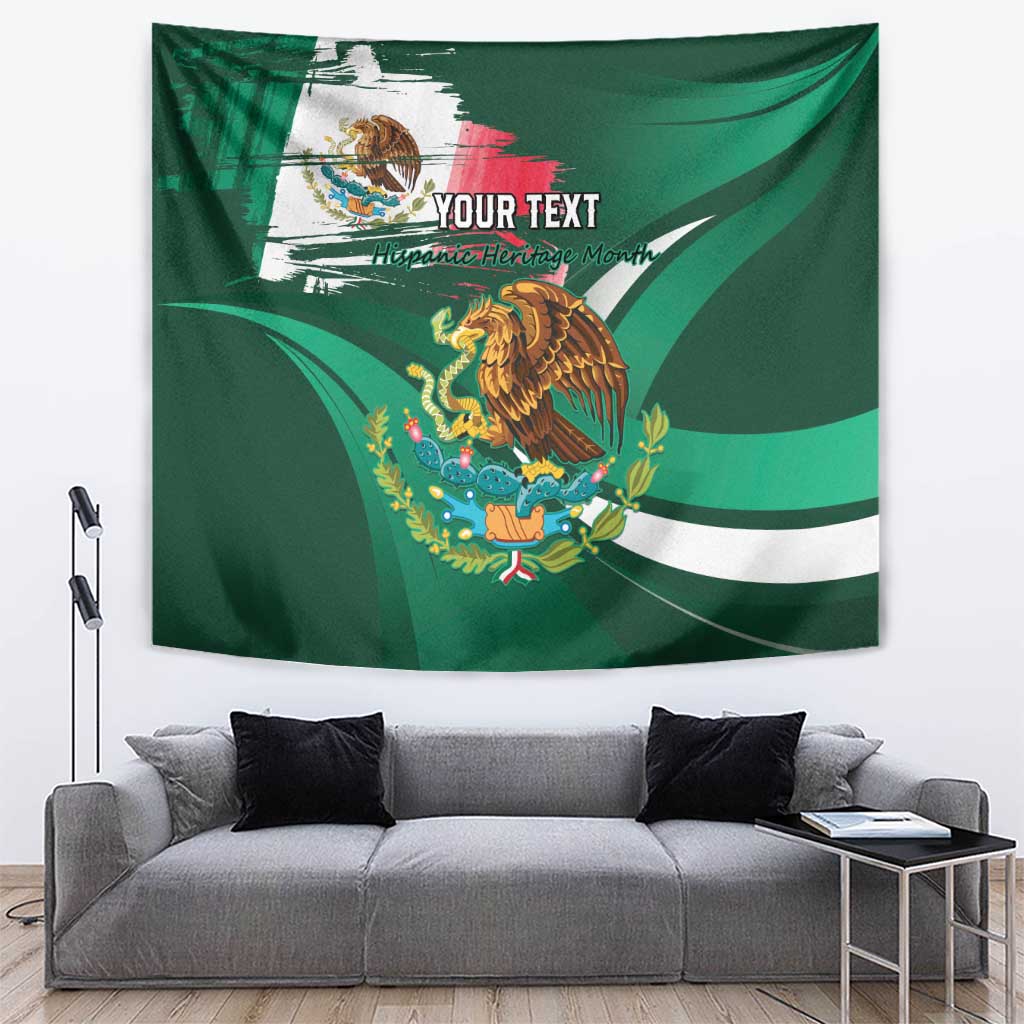 Mexico Hispanic Heritage Personalized Tapestry With Aguila Mexicana - Wonder Print Shop