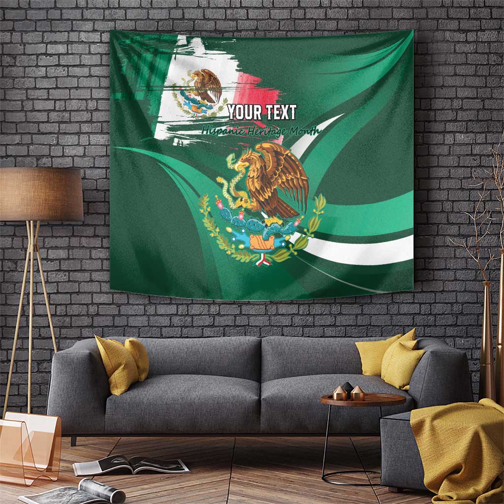 Mexico Hispanic Heritage Personalized Tapestry With Aguila Mexicana - Wonder Print Shop