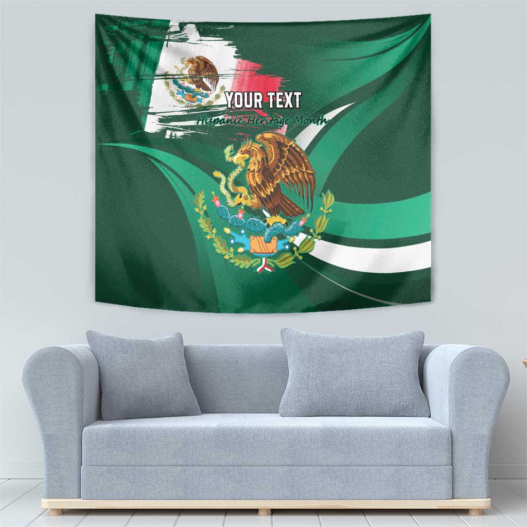Mexico Hispanic Heritage Personalized Tapestry With Aguila Mexicana - Wonder Print Shop