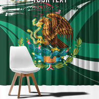 Mexico Hispanic Heritage Personalized Window Curtain With Aguila Mexicana - Wonder Print Shop