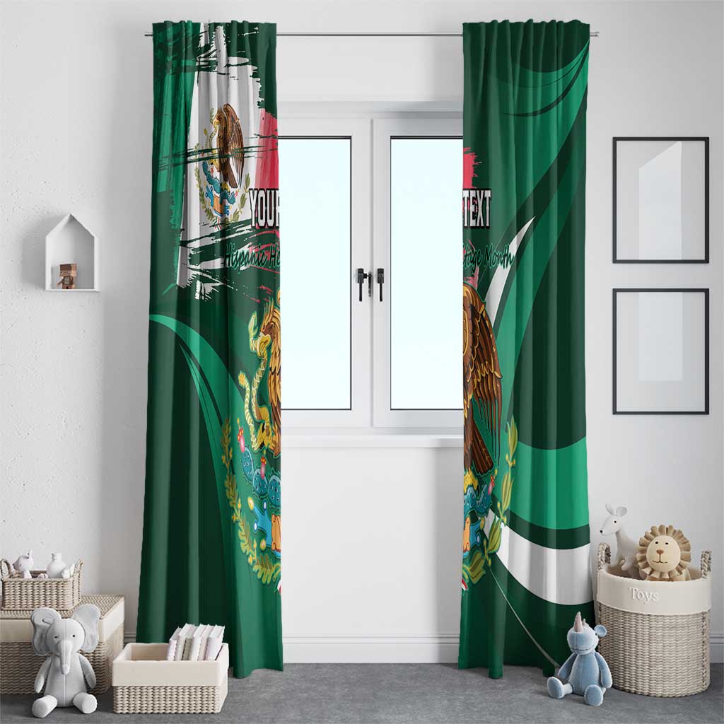 Mexico Hispanic Heritage Personalized Window Curtain With Aguila Mexicana - Wonder Print Shop