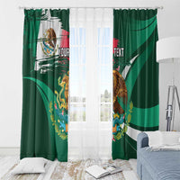 Mexico Hispanic Heritage Personalized Window Curtain With Aguila Mexicana - Wonder Print Shop