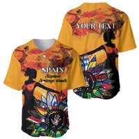 Spain Hispanic Heritage Personalized Baseball Jersey LT9 - Wonder Print Shop