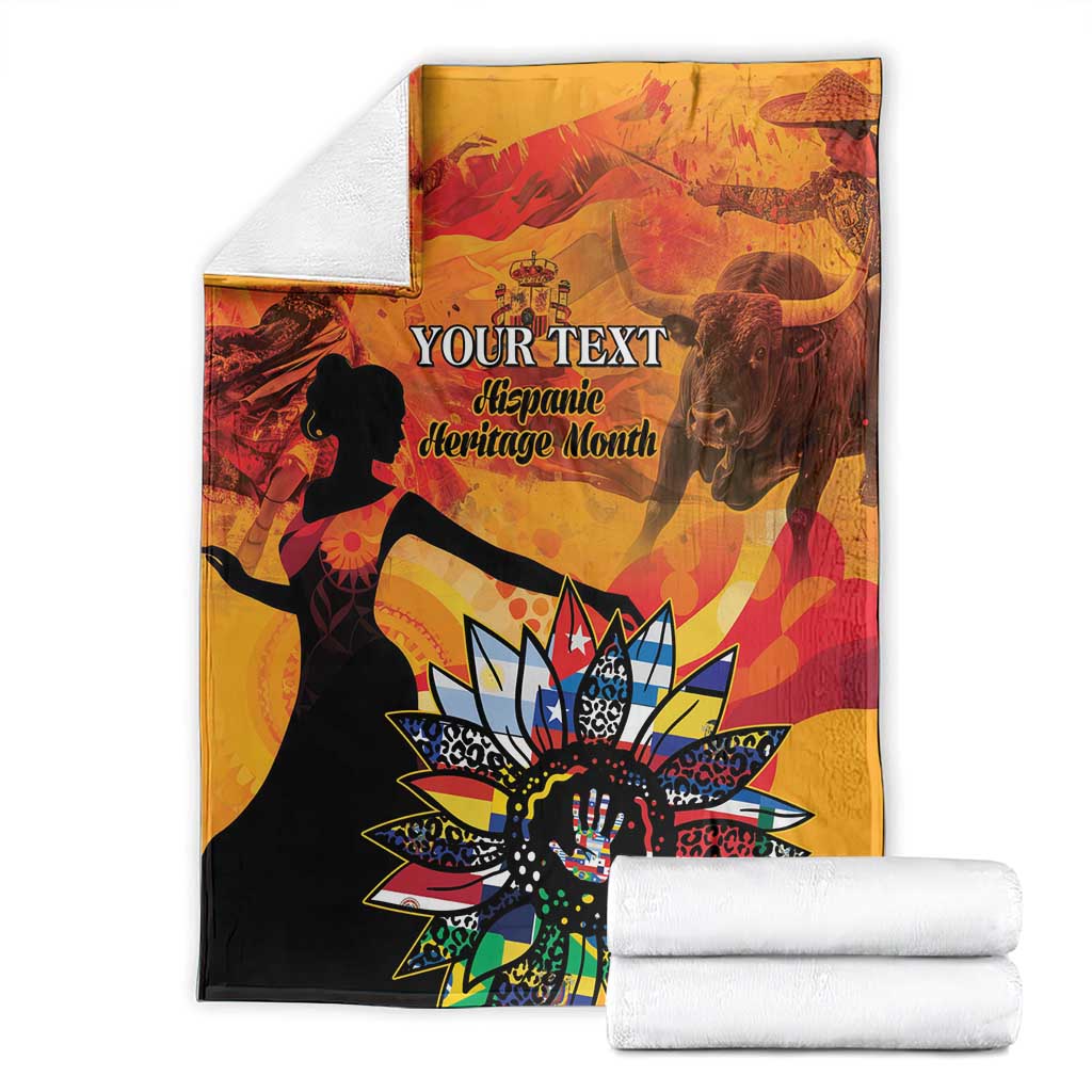 Spain Hispanic Heritage Personalized Blanket
