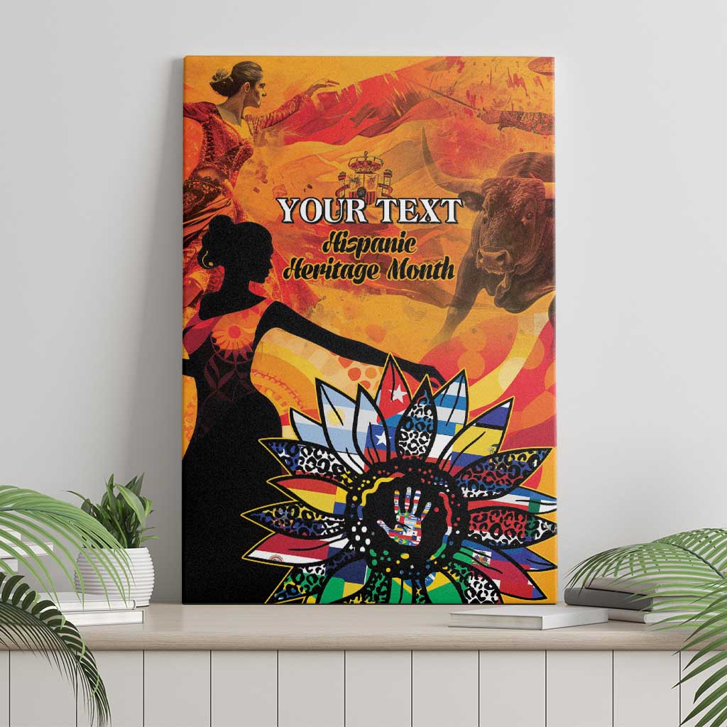 Spain Hispanic Heritage Personalized Canvas Wall Art LT9 - Wonder Print Shop